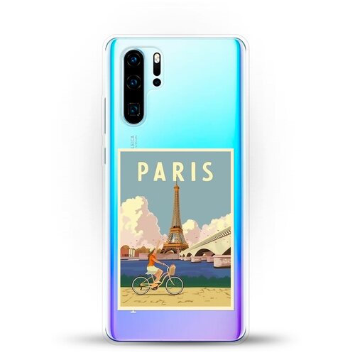 фото Силиконовый чехол париж на huawei p30 pro andy & paul