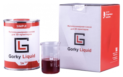 Фотополимер Gorky Liquid Simple красный (1л)