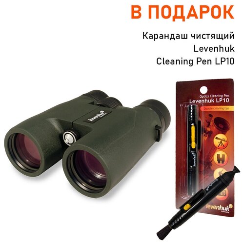 фото Бинокль levenhuk karma pro 10x42+ в подарок карандаш чистящий levenhuk cleaning pen lp10