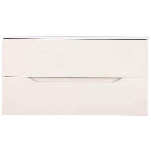 фото Orange line li-100tua тумба подвесная без раковины, айвари (кремовый матовый)