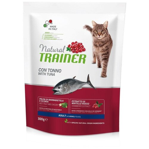 Корм сухой NATURAL TRAINER CAT ADULT WITH TUNA с тунцом для взрослых кошек, 300 г