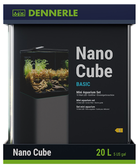 Аквариум Dennerle Nano Cube Basic 20 литров (в комплекте фильтр, освещение)