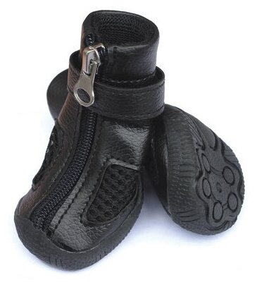 Triol (одежда) Ботинки для собак черные, 45x45x45мм 12241269, 0,174 кг