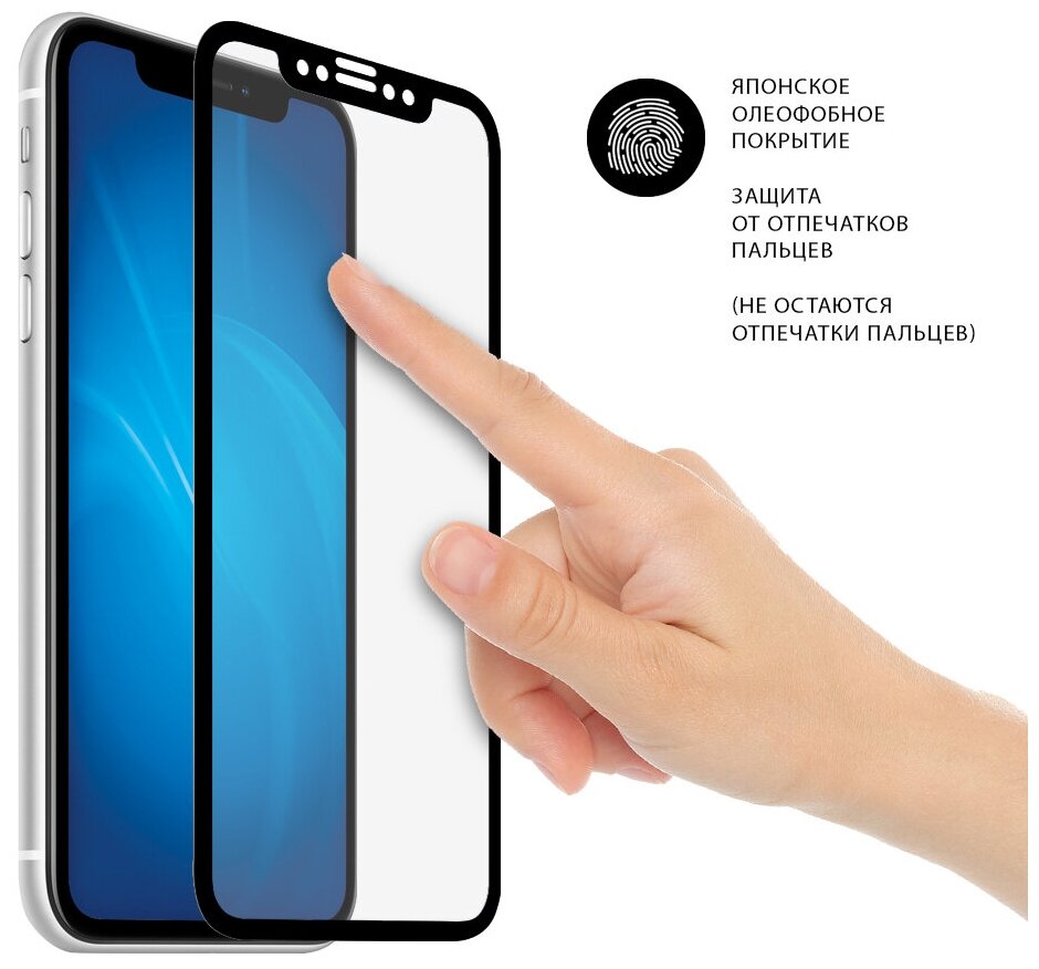 Стекло закаленное DF для Huawei Nova 8i / Honor 50 Lite Full Screen Full Glue Black Frame hwColor-128 - фото №5