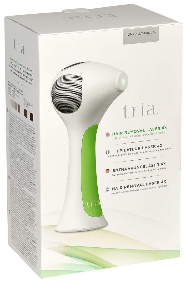 Лазерный эпилятор TRIA 4X HAIR REMOVAL LASER зеленый\белый - фотография № 6