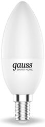 Лампа светодиодная gauss Smart Home 1190112, E14, C37, 5Вт, 6500 К