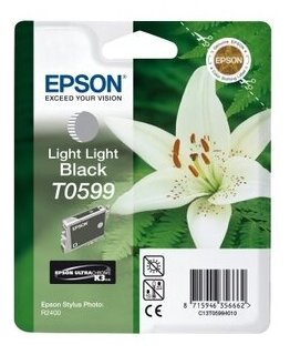 Epson Картридж Epson T0599 Light Light Black Черный C13T05994010