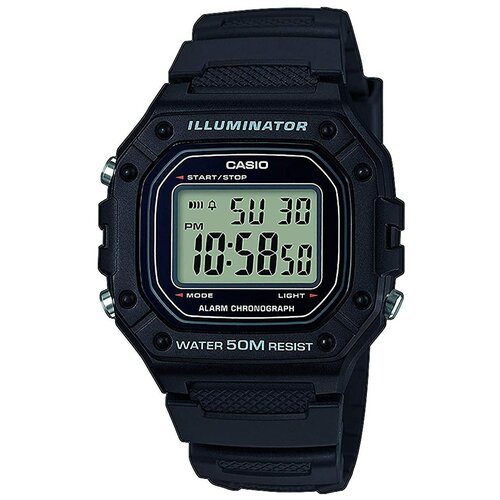 casio w 218h 3a Наручные часы CASIO Collection Men, черный, серый