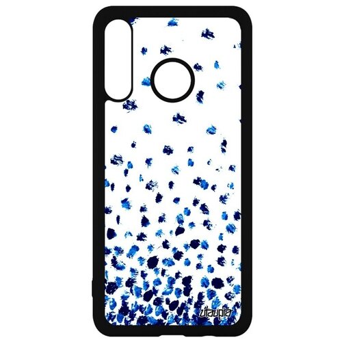 фото Дизайнерский чехол на телефон // huawei p30 lite // "снег" лепестки хлопья, utaupia, белый