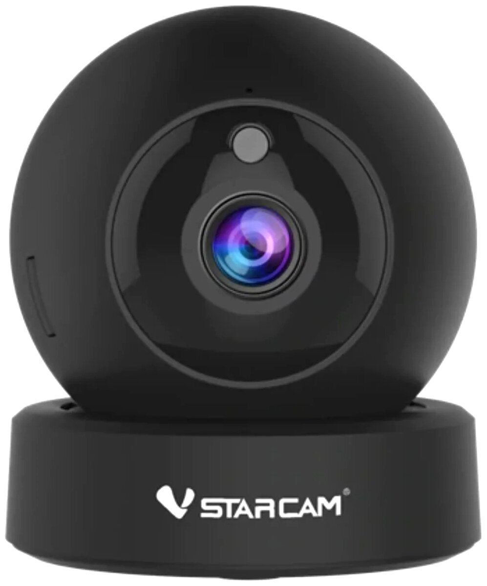 IP камера Vstarcam G8843 (G43S) 2МП, 1080P FHD, поворот на 350 градусов, Wi-Fi, ИК-подсветка до 10 м, чёрная