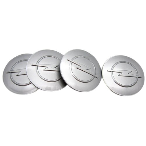 Колпачок заглушка для литого диска КиК Опель серебристый комплект 4 шт 1237₽