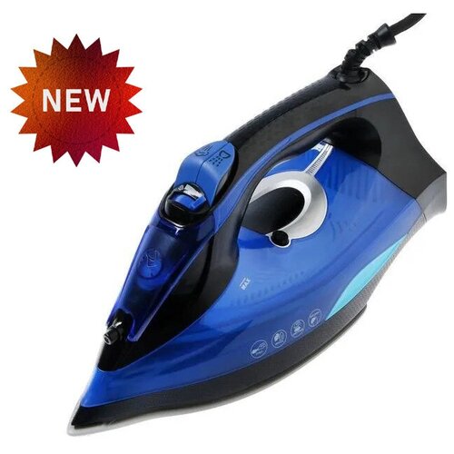 Домашний утюг электрический проводнойс антипригарным покрытиемс функцией вертикальной глажкипаровой утюгсиний2600утюгдля дома 357700₽