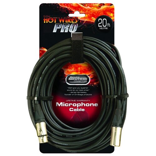 OnStage MC-20NN микрофонный кабель XLR — XLR ( Neutrik) длина 6.1м.
