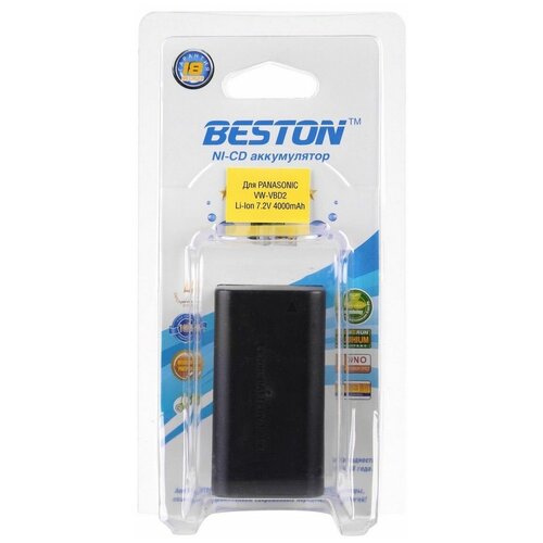Аккумулятор для видеокамер BESTON Panasonic BST-VW-VBD2, 7.2 В, 4000 мАч