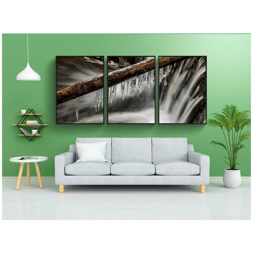 фото Набор модулных постеров для интерьера "лед, холостяк, мороз" 60x90 см. в тубусе, без рамки lotsprints