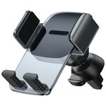 Автомобильный держатель Baseus SUYK000101 Easy Control Clamp Car Mount Holder крепление в воздуховод Black - изображение