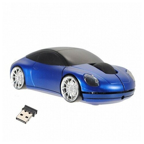 Беспроводная мышь в форме машины Porsche, Красный