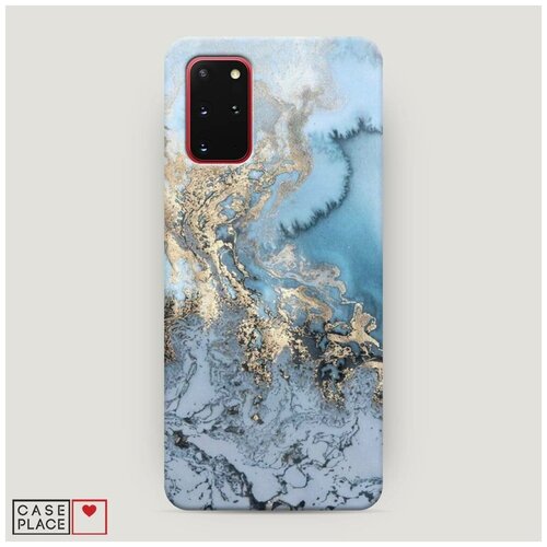 фото Чехол пластиковый samsung galaxy s20 plus морозная лавина синяя case place