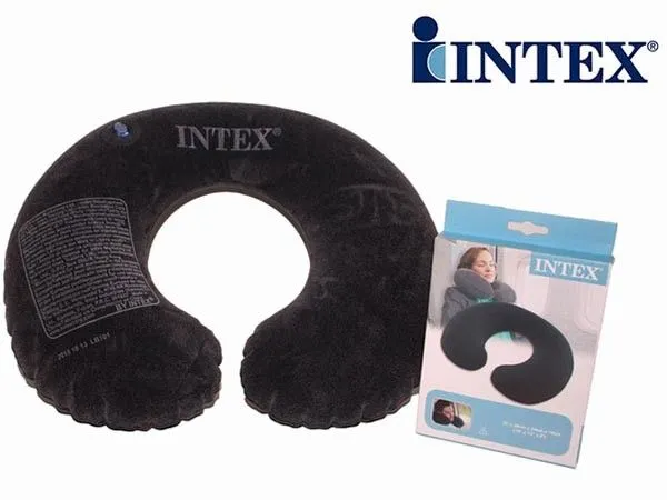 Надувная подушка для шеи Intex 36x30x10 см - фотография № 2