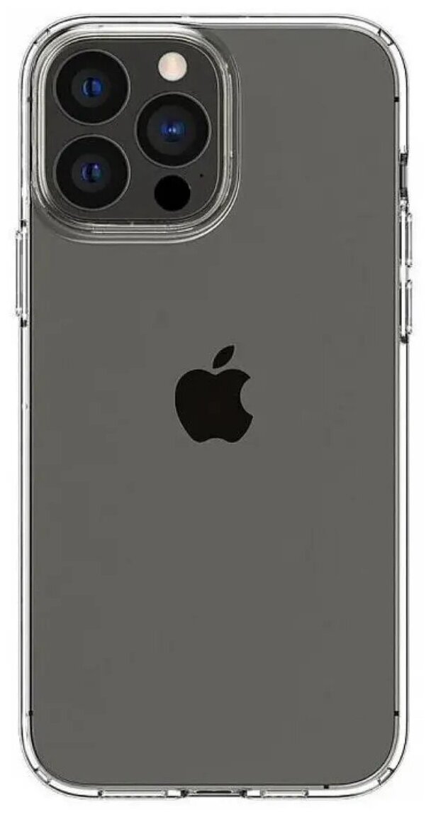 Силиконовый прозрачный чехол для Apple iPhone 13 Pro / Айфон 13 Про / Накладка / бампер