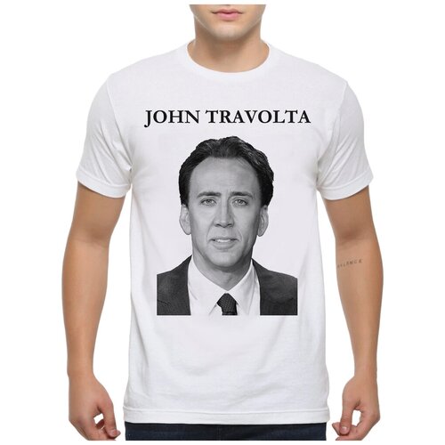 Футболка Dream Shirts Николас Кейдж - Без Лица Мужская белая 2XL