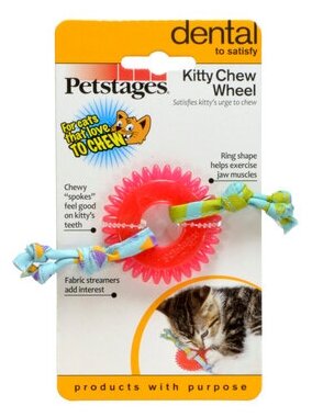 Petstages Игрушка для кошек Dental орка колесико | Kitty Chew Wheel, 0,012 кг, 38922