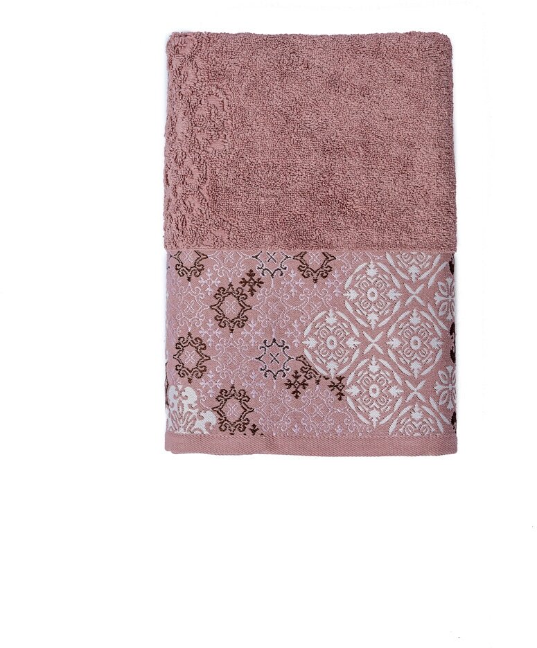 Махровое полотенце Dina Me (QD-0503) 70х140 см, цвет - Пыльная роза, плотность 550 гр.