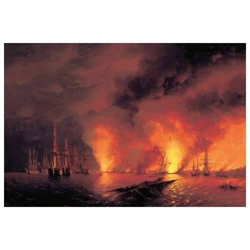 Картина айвазовского сражение синопское