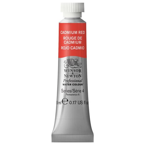 Winsor & Newton Акварель художественная Professional, 3 шт., кадмий красный