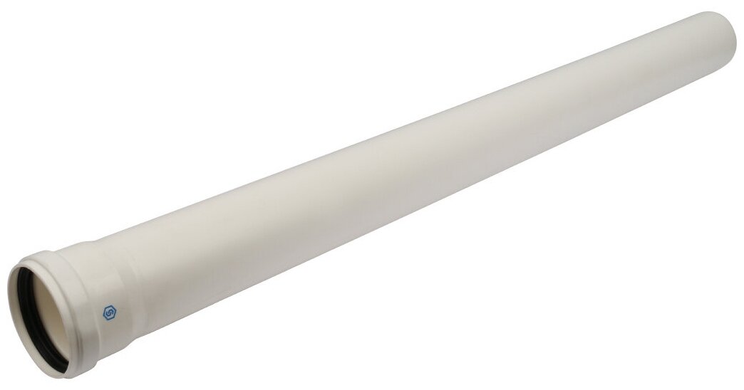 фото Stout Элемент дымохода конденсац. труба 1000 мм Ø80 м/п PP-FE