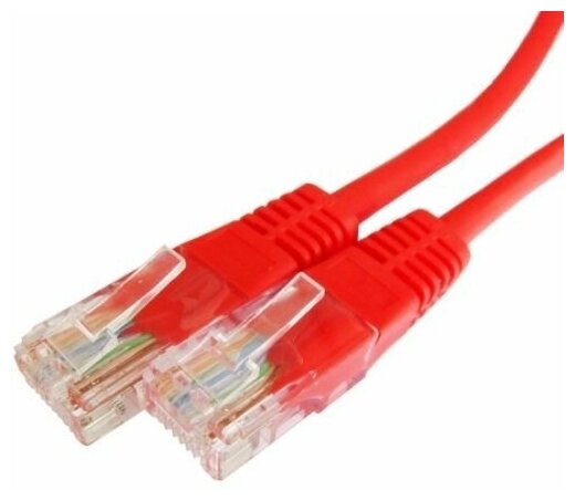 Патч-корд UTP CAT5e 0.3м Exegate EX258666RUS RJ-45 кабель - красный