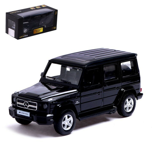 Машина металлическая ТероПром 7152967 MERCEDES-BENZ G63 AMG, 1:32, открываются двери, инерция, цвет чёрный