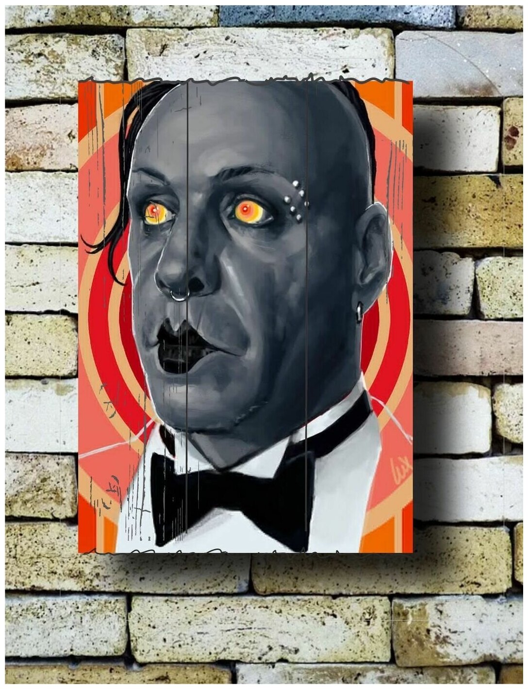 Картина на досках 'Рамштайн. Раммштайн. Ромштайн. Rammstein'