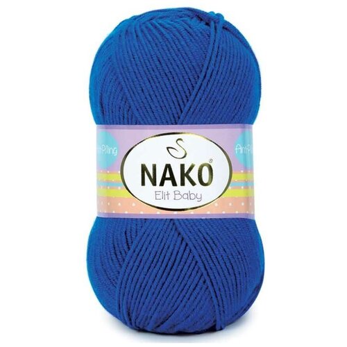 Пряжа Nako Elit Baby | Пряжа Nako Elit Baby - 10346 василек | 5шт упаковка | Акрил антипиллинг: 100%
