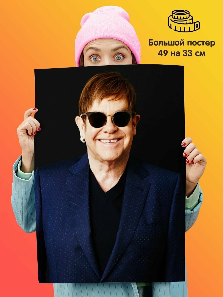 Плакат постер Elton John Элтон Джон