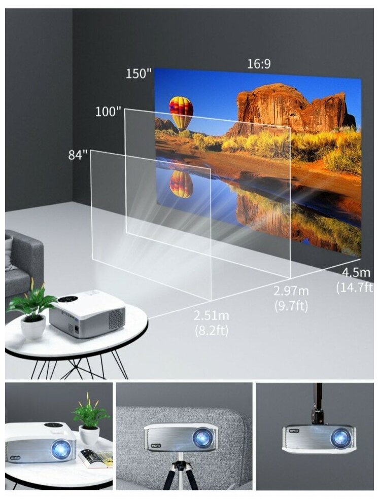 Проектор TouYinger T10A new Mirroring