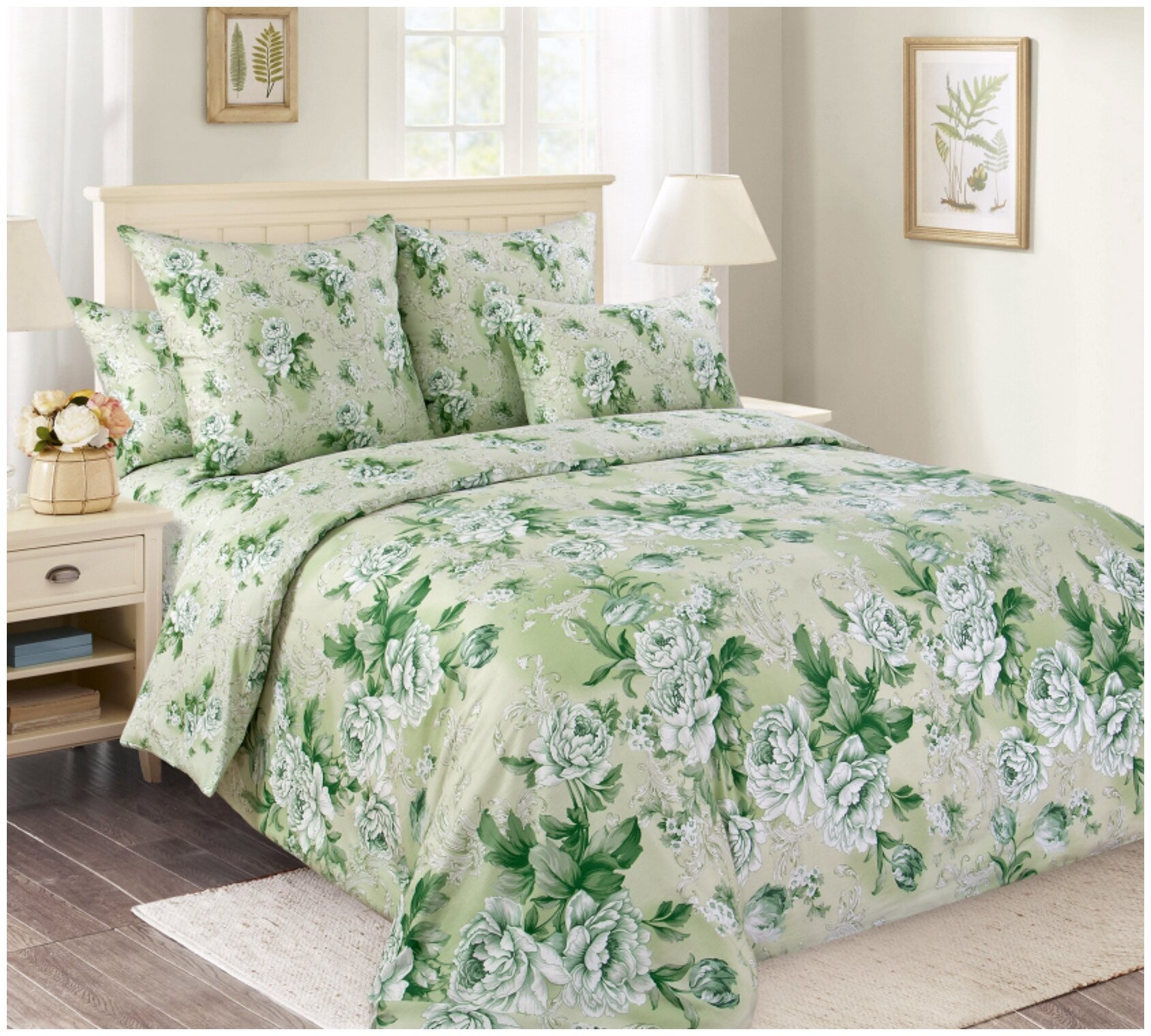 фото Постельное белье Текс-Дизайн Белый сад 1 Перкаль 110 г/м2