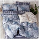 Комплект постельного белья, евро, Letto, SM564, (н2)70х70см, сатин - изображение