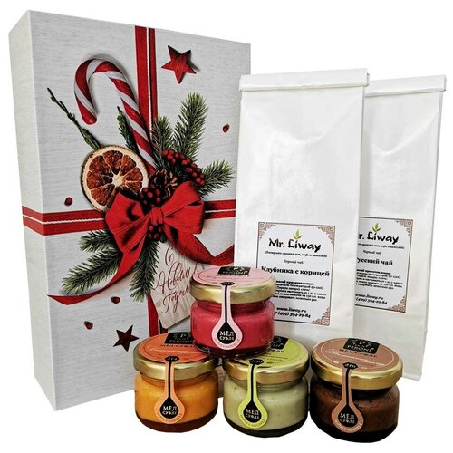 фото Подарочный набор чая и мёда на новый год "пора чудес" liway