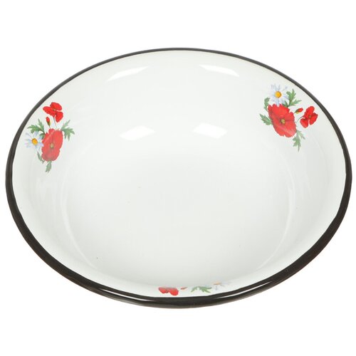 Миска эмалированная сталь, круглая, 0.9 л, Сибирские товары, С0306/С0306П