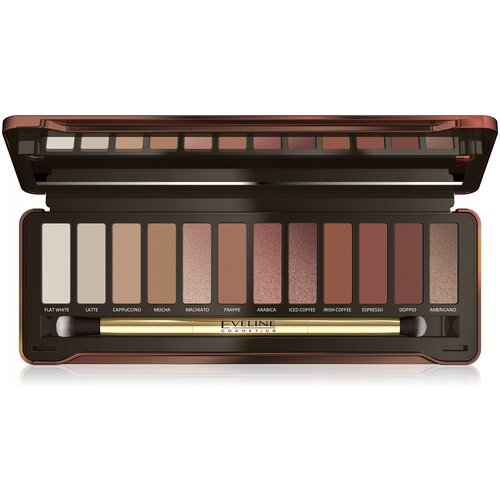 Eveline Cosmetics Палетка теней Charming Mocha, 12 г тени eveline палетка теней для век charming mocha