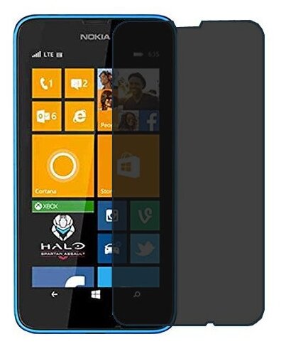 Nokia Lumia 635 защитный экран пленка гидрогель конфиденциальность (силикон) Одна штука