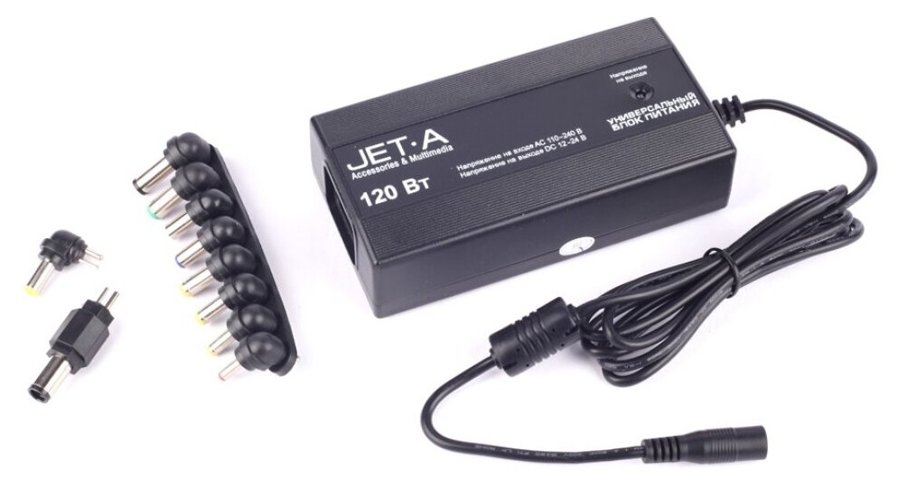 Сетевое зарядное устройство Jet.A JA-PA8 чёрный