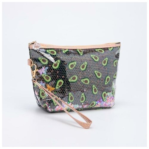 фото Косметичка на молнии, цвет чёрный