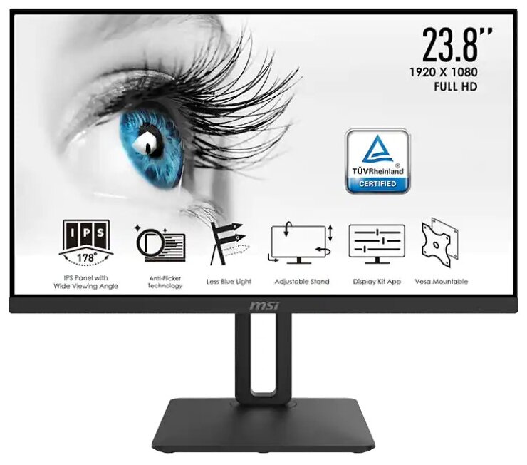 23.8" Монитор MSI Pro MP242P черный