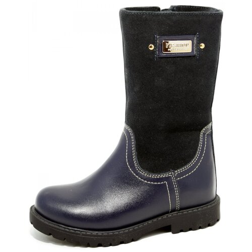 фото Shagovita 46129v детские сапоги синий натуральная кожа зима, размер 28