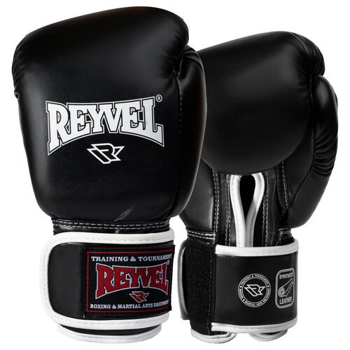 Перчатки боксерские REYVEL, серия 80, 14 унций, черные