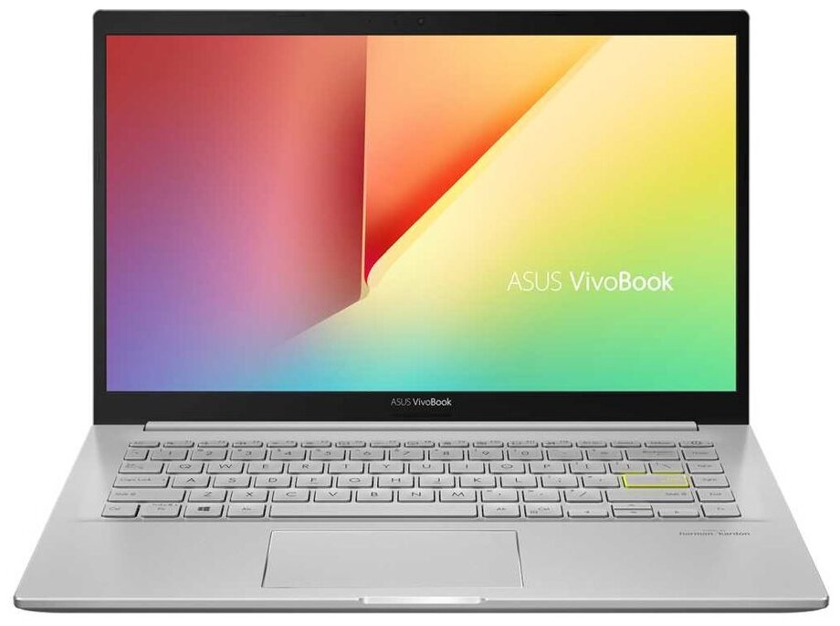 Ноутбук Asus VivoBook K413JA-EB579T Core i7 1065G7 8Gb SSD512Gb Intel Iris Plus graphics 14 IPS FHD 1920x1080 Windows 10 Home silver WiFi BT Cam