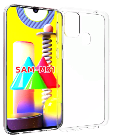 Чехол панель-накладка MyPads для Samsung Galaxy M31 SM-M315 (2020) ультра-тонкая полимерная из мягкого качественного силикона прозрачная