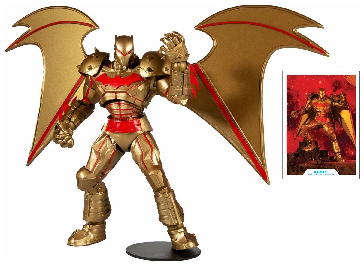 Фигурка Бэтмен "Hellbat Suit" Gold Edition от McFarlane Toys